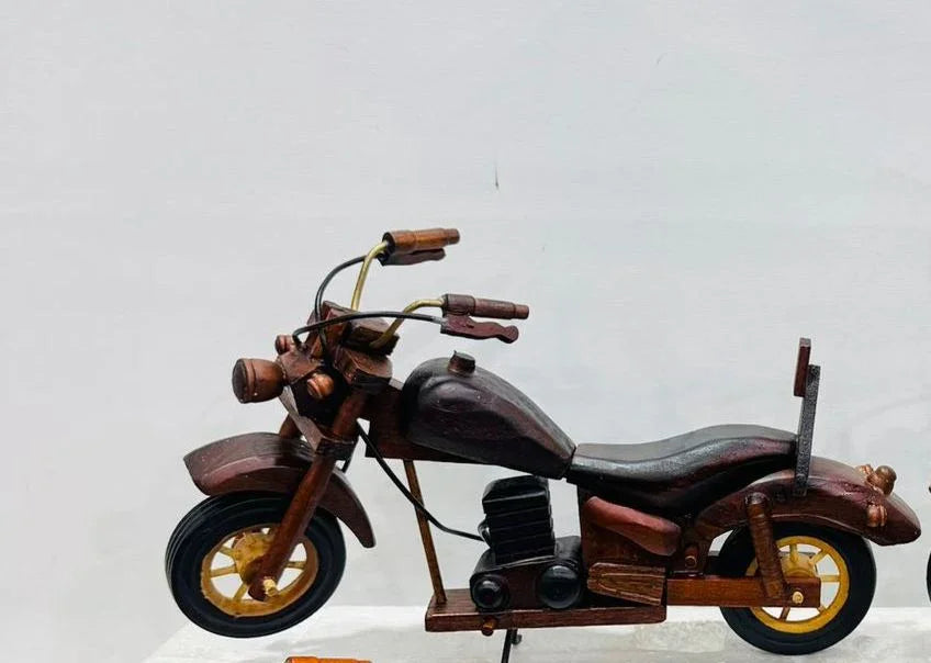 Wooden Minimalistic Bike Figurine